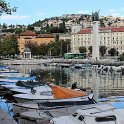 28.Pohled na Trsatski kaštel (hrad Trsat) z centra města